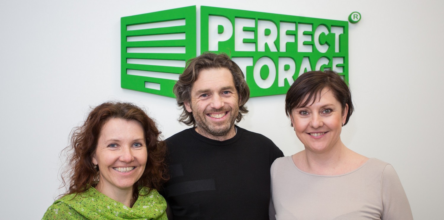 Zleva: Markéta Cajthamlová Vlasáková, Petr Šichor, Soňa Fialová Lidé Perfect Storage