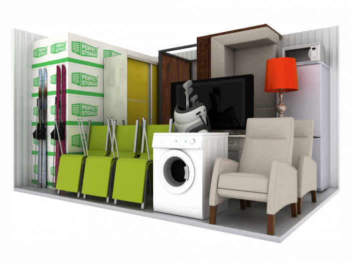 Storage unit - chairs, ski, sofa, airmchair